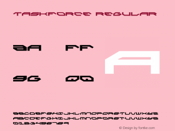 Taskforce Regular 001.000 Font Sample