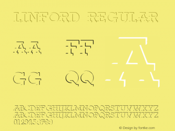 Linford Regular Brendel            :16.02.1996 Font Sample