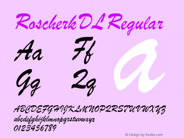 RoscherkDL Regular Unknown图片样张