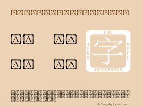 LastResort Regular 6.1d5e1 (Unicode version 5.1.0)图片样张