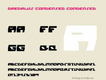 Daedalus Condensed Condensed 001.000图片样张