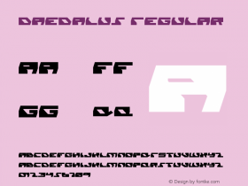 Daedalus Regular 001.000 Font Sample