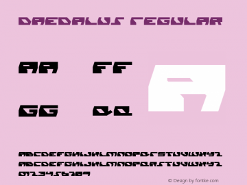 Daedalus Regular 001.000 Font Sample
