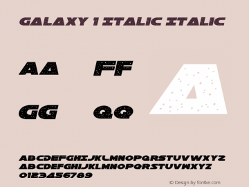 Galaxy 1 Italic Italic 1图片样张