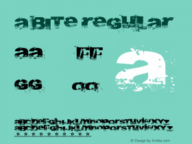 A bite Regular 0.02 Font Sample