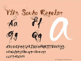 Vtks Sonho Regular Version 1.00 April 5, 2008, initial release Font Sample