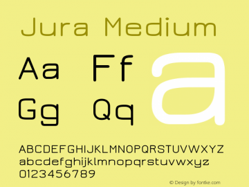 Jura Medium Version 2.4图片样张