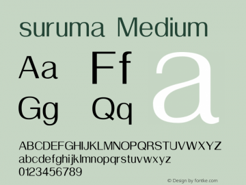 suruma Medium Version 2;Subversion:0.5图片样张