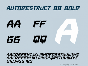 Autodestruct BB Bold Version 1.000图片样张