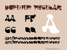 NOFUTUR Regular Version 1.000 Font Sample