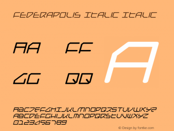 Federapolis Italic Italic 001.000图片样张