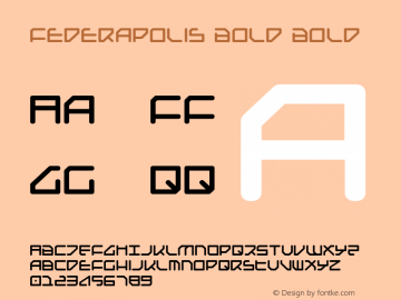 Federapolis Bold Bold 001.000图片样张