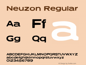 Neuzon Regular Version 1.000图片样张