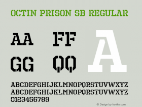 Octin Prison Sb Regular Version 1.000图片样张