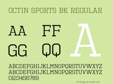 Octin Sports Bk Regular Version 1.000图片样张