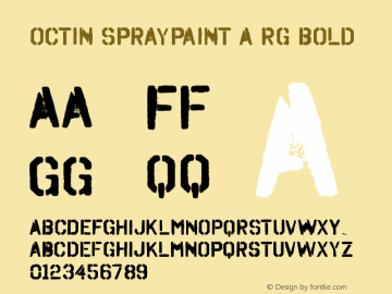 Octin Spraypaint A Rg Bold Version 1.002图片样张