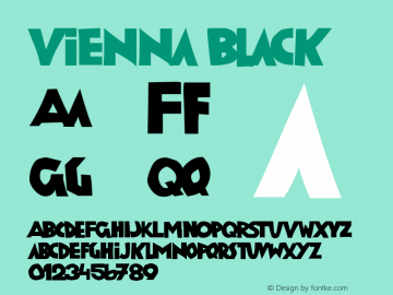 Vienna Black Version 001.000 Font Sample