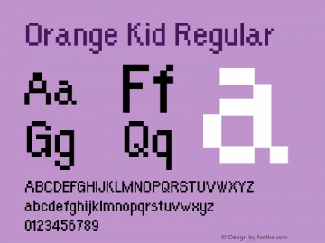 Orange Kid Regular Version 4.000图片样张