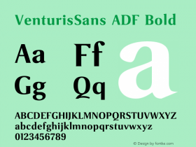 VenturisSans ADF Bold Version 1.001;PS 1.003;Core 1.0.38;makeotf.lib1.6.5960图片样张