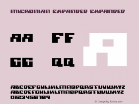 Micronian Expanded Expanded 001.000 Font Sample