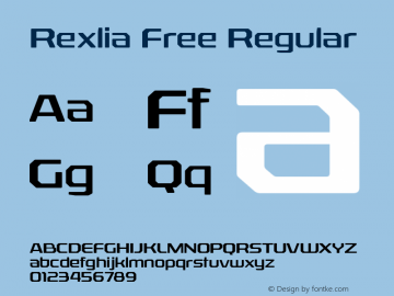 Rexlia Free Regular Version 1.000图片样张