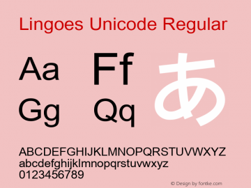 Lingoes Unicode Regular Version 2.50 Dec 01, 2008图片样张