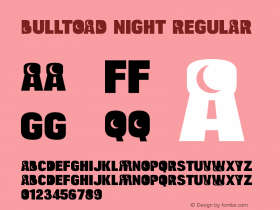 Bulltoad Night Regular Version 2.000图片样张