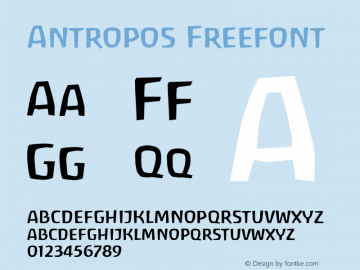 Antropos Freefont Macromedia Fontographer 4.1.5 98‐07‐16图片样张