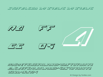 Gyrfalcon 3D Italic 3D Italic 2图片样张