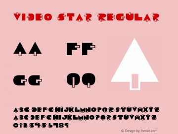 Video Star Regular 2 Font Sample