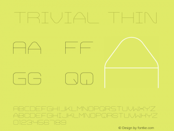 Trivial Thin Version 1.000 2008 initial release图片样张