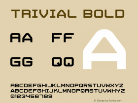 Trivial Bold Version 1.000 2008 initial release图片样张