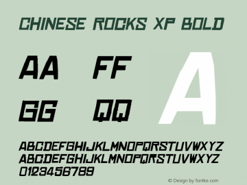 Chinese Rocks Xp Bold Version 3.002图片样张
