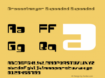 Drosselmeyer Expanded Expanded 2 Font Sample