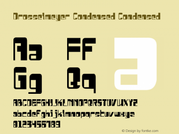 Drosselmeyer Condensed Condensed 2 Font Sample