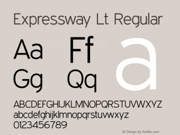 Expressway Lt Regular Version 2.100图片样张