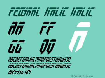 Fedyral Italic Italic 2 Font Sample
