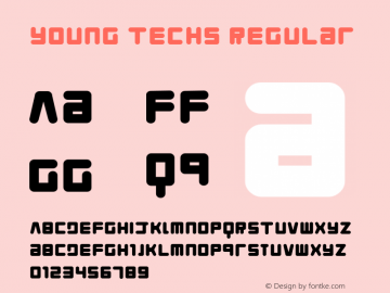 Young Techs Regular Version 1.0 Font Sample