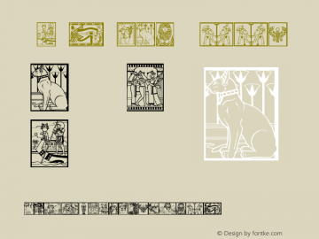 Egyptian Book Version 1.0 Font Sample