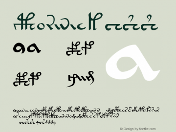 Voynich 123 Version Voynich 1.23 Font Sample