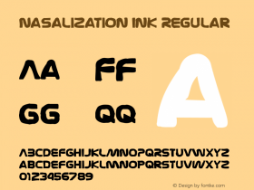 Nasalization Ink Regular Version 3.001 2004图片样张