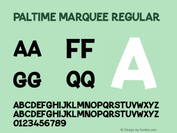 Paltime Marquee Regular Version 2.000图片样张