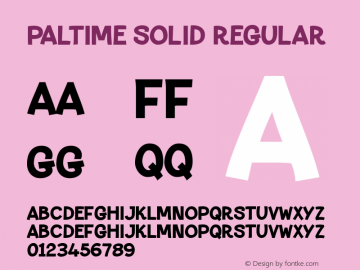 Paltime Solid Regular Version 2.000图片样张