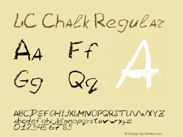 LC Chalk Regular Version 0.0; 2000; initial release图片样张