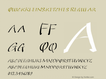 QuickKleinSketches Regular 1.3 2007-02-17 Font Sample