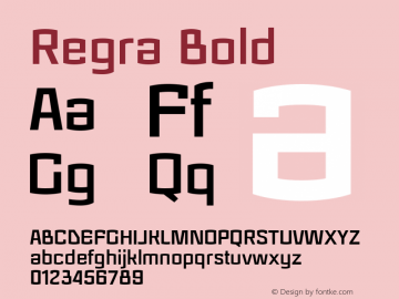 Regra Bold Version 001.000图片样张