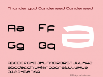 Thundergod Condensed Condensed 2图片样张