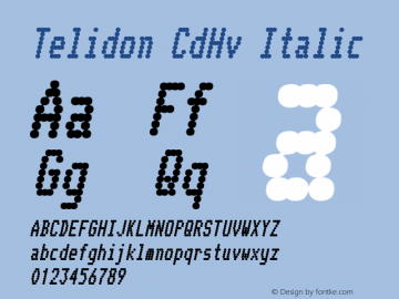 Telidon CdHv Italic Version 2.01 2003图片样张