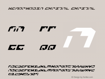 Xenophobia ExpItal ExpItal 2 Font Sample