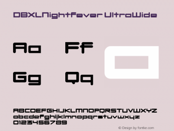 DBXLNightfever UltraWide Fontographer 4.7 27­08­2008 FG4M­0000001444图片样张